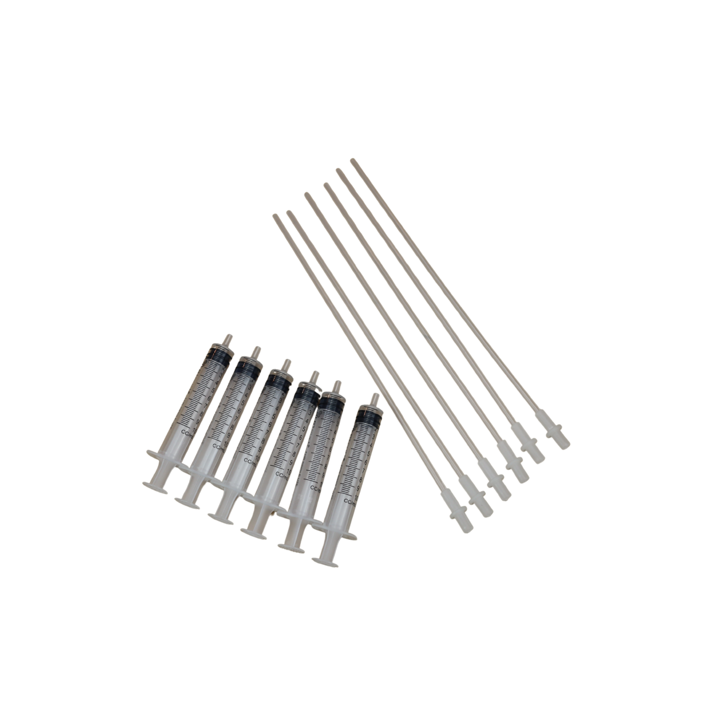 Syringes 6 10ml syringes with extralong tips for filling Refillable Ink Cartridges