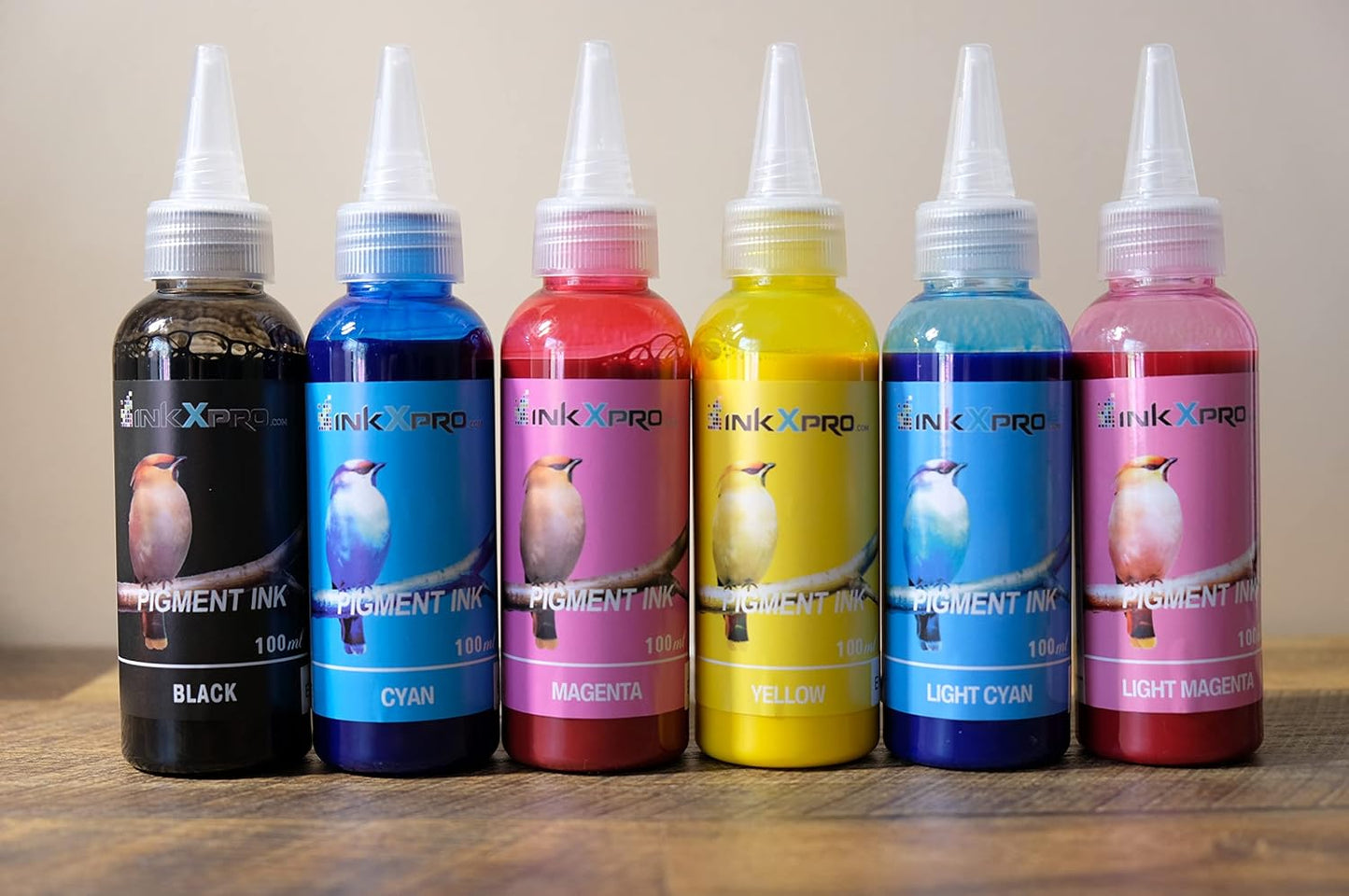 INKXPRO Brand 6X100ml True Color Heat Transfer Pigment Ink Refills for Artisan XP All-in-one Printer.