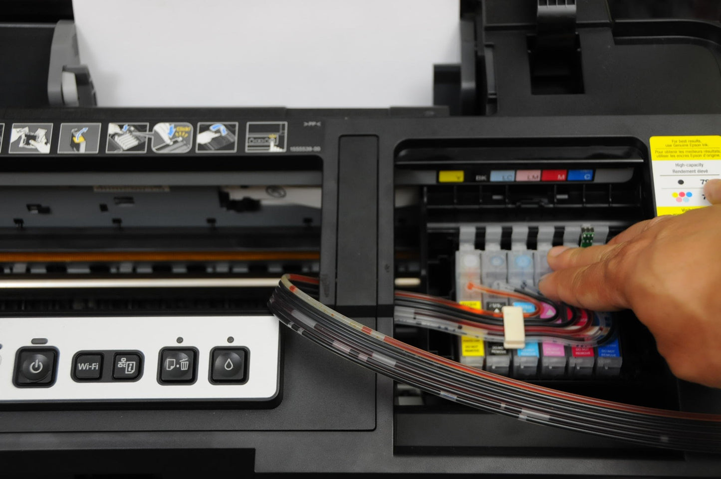 INKXPRO Empty Remanufactured Refill Cartridge Kit Works with Artisan 1430 Stylus Photo 1400 Printers (Refillable cartridges with 600ml Sublimation Ink).