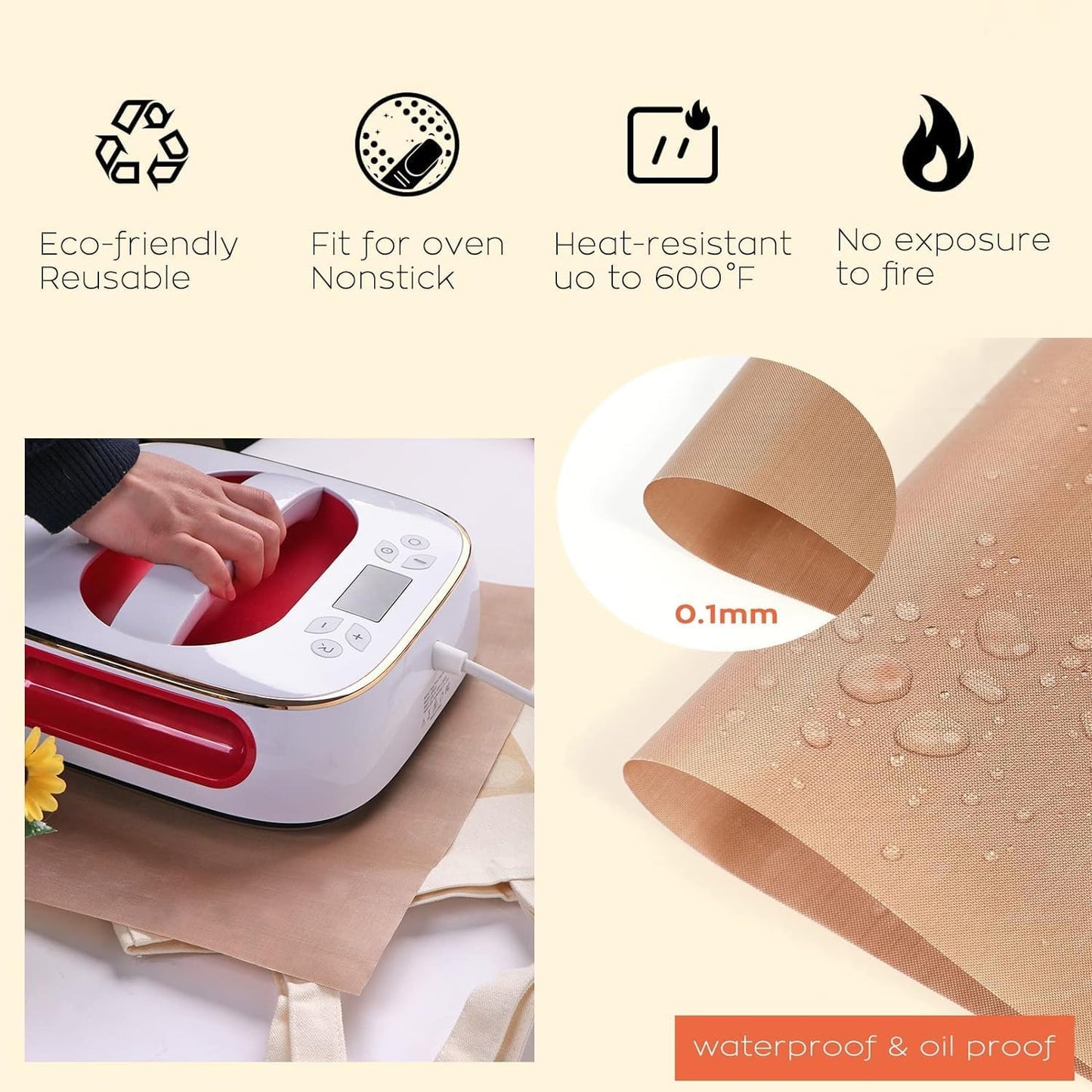 XEUZK Sublimation Shirts Tool Kits with 8 T Shirt rulers, 3Pack Teflon Sheet for Heat Press 12 x 16in, Heat Resistant Gloves with Silicone Bumps, 2 Rolls Heat Resistant Tape, 2Pcs Sublimation Pencil.
