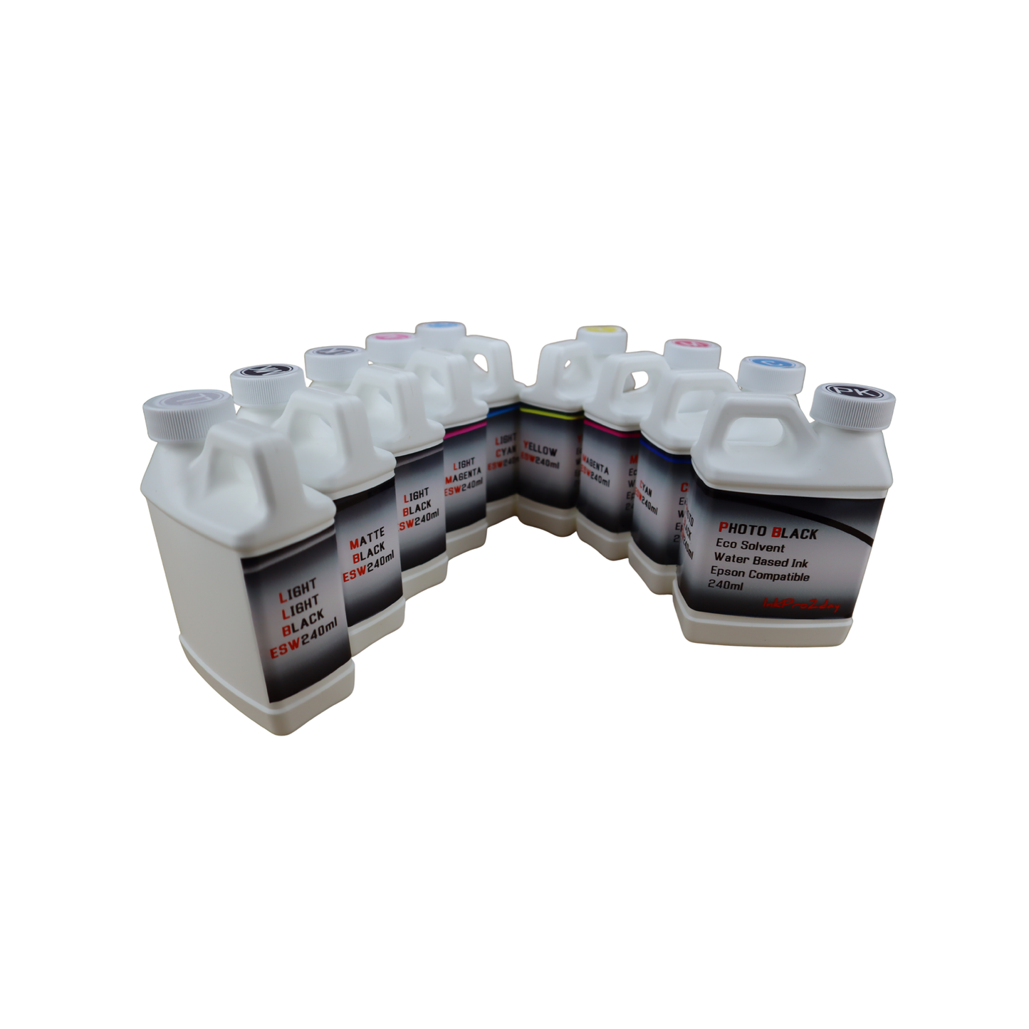 9- 240ml bottles Eco Solvent Water Based Ink for Epson SureColor P800 printer