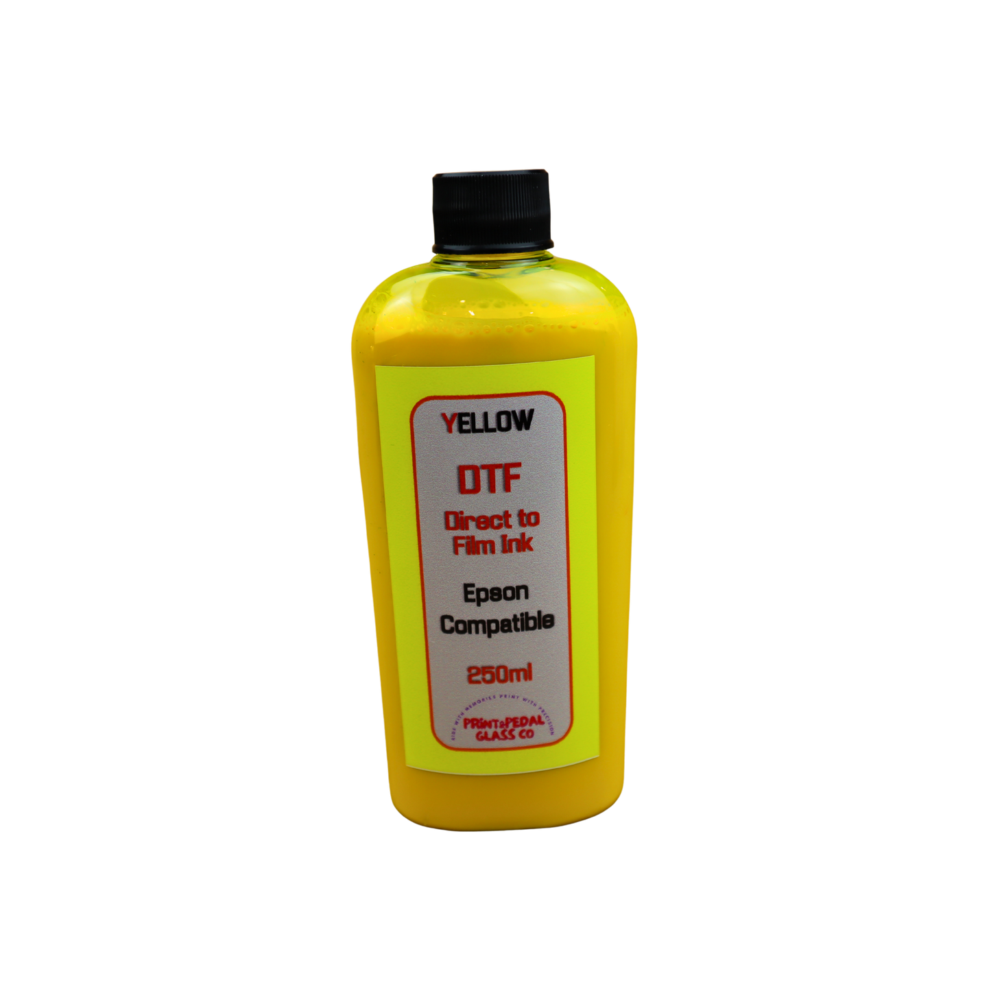Yellow 250ml bottle DTF Direct to Film Ink for Epson printers or printers with Epson Print Head
