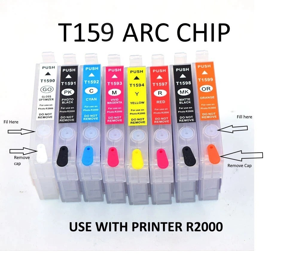 ARC CHIP INK EMPTY W CHIP CART FOR R 2000 NEW.