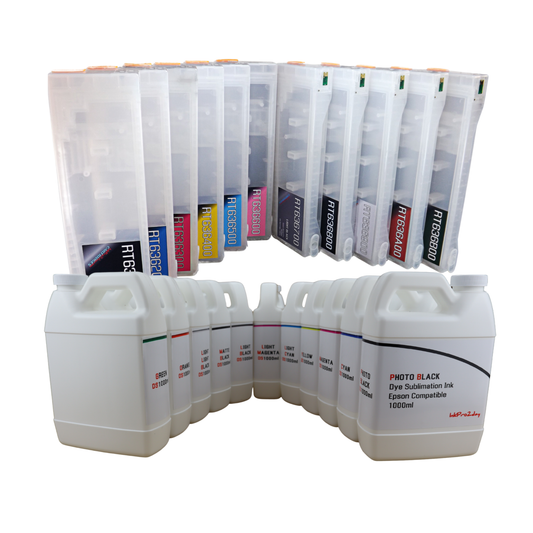 11 1000ml bottles Dye Sublimation Ink 11 Refillable Ink Cartridges for Epson Stylus Pro 7900 9900 Printers