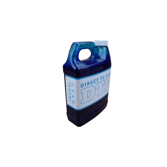 Cyan 1000ml bottle DTF Direct to Film Ink for all Epson Printers and printers with Epson Print Head