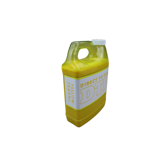Yellow 1000ml bottle DTF Direct to Film Ink for all Epson Printers and printers with Epson Print Head