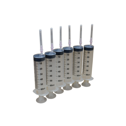 6 Syringes for filling ink cartridges