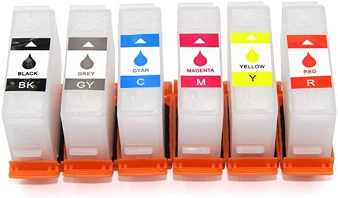 INKXPRO EcoPRO 312XL Empty Ink System CISS Refillable Cartridge Kit for Chipless Firmware Installed EPSON XP-15000 Printer (Without Damper).