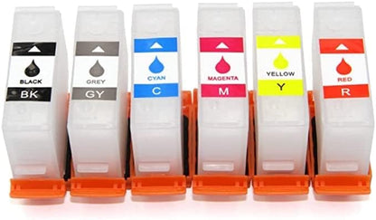 INKXPRO EcoPRO 312XL Empty Ink System CISS Refillable Cartridge Kit for Chipless Firmware Installed EPSON XP-15000 Printer (Without Damper).