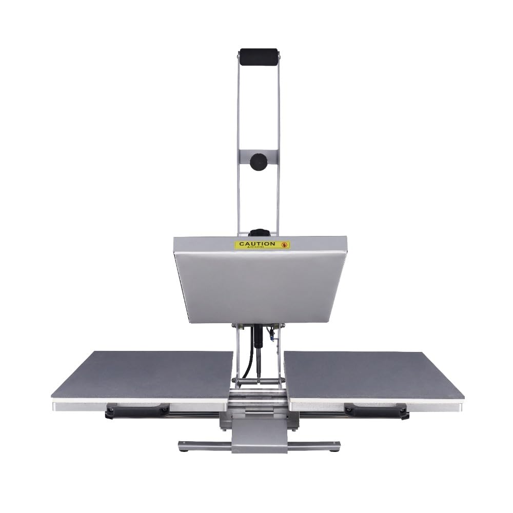 24"x32" Manual Heat Press Machine, 4500W Digital Sublimation Transfer Printer for T-Shirts, Large Format Heat Press with Infrared Positioning, 220V High Pressure (No Plug) (16x24 Auto Open Dual)