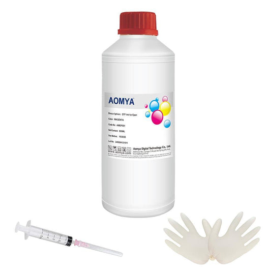 Aomya DTF Ink 500ml DTF Transfer Ink for PET Film Premium DTF Ink for Epsn L1800,L805,ET-8550,R2400,P400,P800,P600,DX5,XP600,XP15000 prinetrs (1.1LB,DTF Ink Yellow)