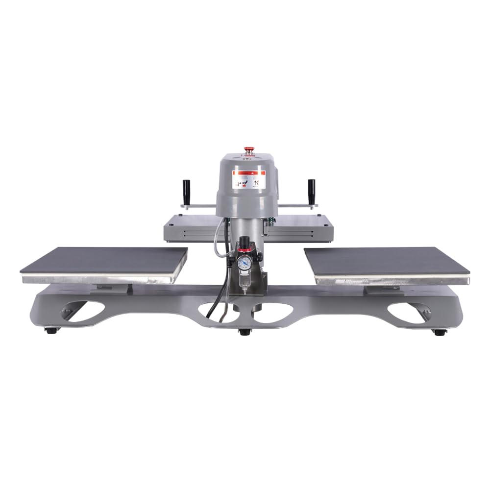 24"x32" Manual Heat Press Machine, 4500W Digital Sublimation Transfer Printer for T-Shirts, Large Format Heat Press with Infrared Positioning, 220V High Pressure (No Plug) (16x24 Auto Open Dual).