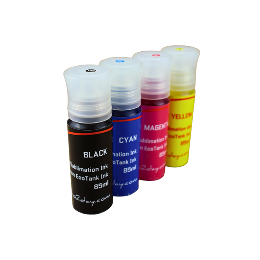 4 85ml bottles Dye Sublimation Ink for Epson EcoTank ET-3760 ET-4760 printers