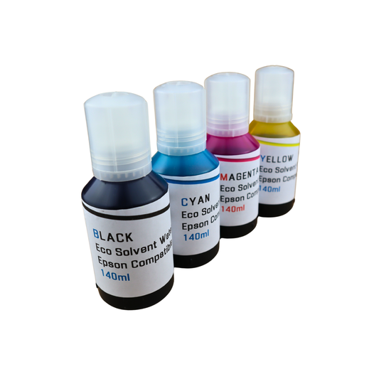 4 140m bottles Eco Solvent Water Based Ink for Epson EcoTank ET-4850 ET-4950 printers