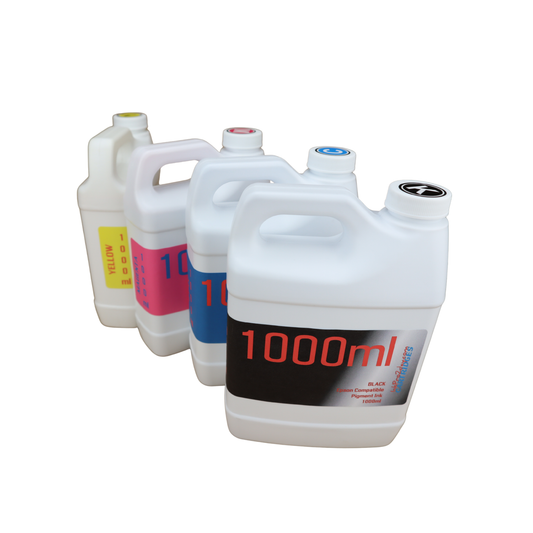 4 1000ml bottles Pigment Ink for Epson WF-7010 WF-7510 WF-7520 printers