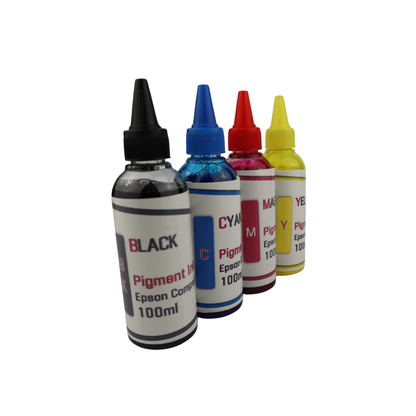 4 100ml bottles Pigment Ink for Epson XP-4100 XP-4105 printers
