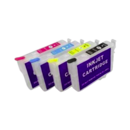 4 Refillable Ink Cartridges With chip installed for Epson Expression XP-4100 XP-4105 printers