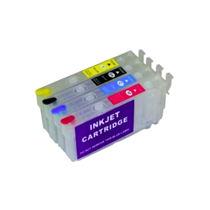 Refillable Ink Cartridges With chip installed for Epson WorkForce Pro EC-4020 EC-4030 EC-4040 printers