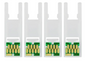 4 Chips for Refillable Ink Cartridges 812XL for Epson Workforce Pro WF-7840 WF-7820 WF-7310 printers