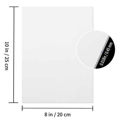 20 Pcs Sublimation Metal Photo Blanks 8"X10" X0.45mm Aluminum Photo Sign Blank Photo Metal Wall Sublimation Poster Frame Blanks.