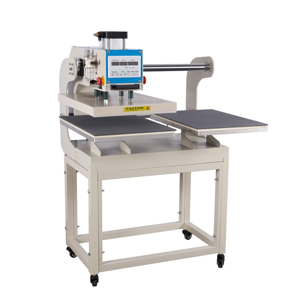 24"x32" Manual Heat Press Machine, 4500W Digital Sublimation Transfer Printer for T-Shirts, Large Format Heat Press with Infrared Positioning, 220V High Pressure (No Plug) (16x24 Auto Open Dual).