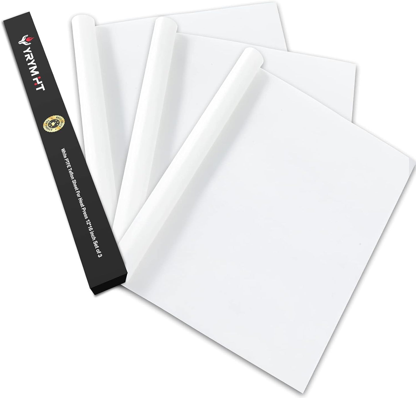 3 Pack PTFE Teflon Sheet for Heat Press Transfer Sheet Non Stick 16 x 20 Heat Transfer Paper Reusable Heat Resistant Craft Mat.