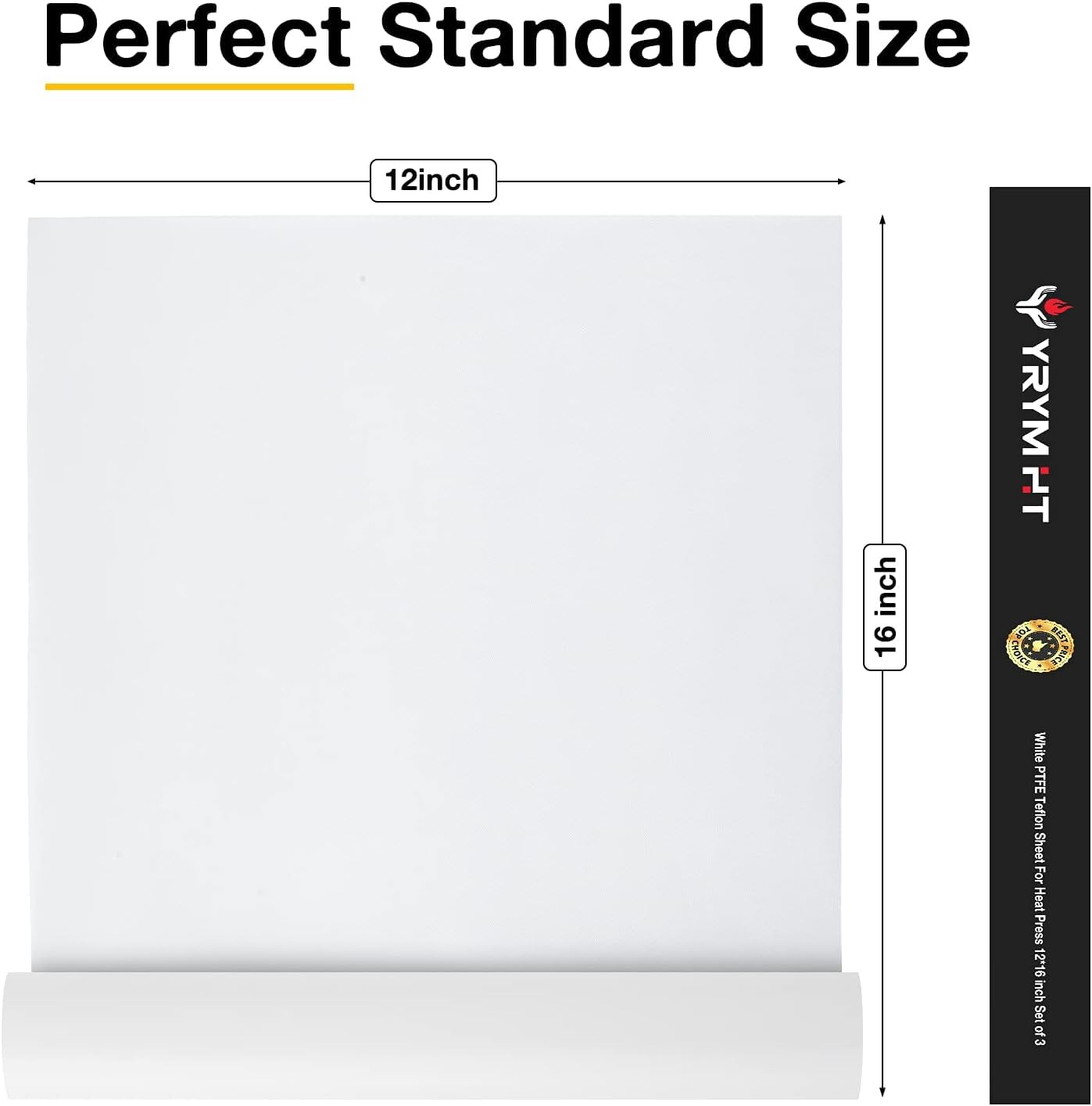 3 Pack PTFE Teflon Sheet for Heat Press Transfer Sheet Non Stick 16 x 20 Heat Transfer Paper Reusable Heat Resistant Craft Mat.
