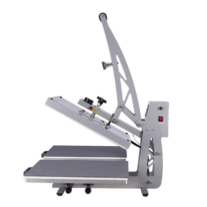 24"x32" Manual Heat Press Machine, 4500W Digital Sublimation Transfer Printer for T-Shirts, Large Format Heat Press with Infrared Positioning, 220V High Pressure (No Plug) (16x24 Auto Open Dual)