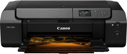 Canon PIXMA PRO-200S Wireless Photo Printer | 13-Inch Borderless Printing | 8-Color Dye Ink for Photographers & Designers (6875C002) + Cleaning Kit + Printer Cable + Ethernet Cable.