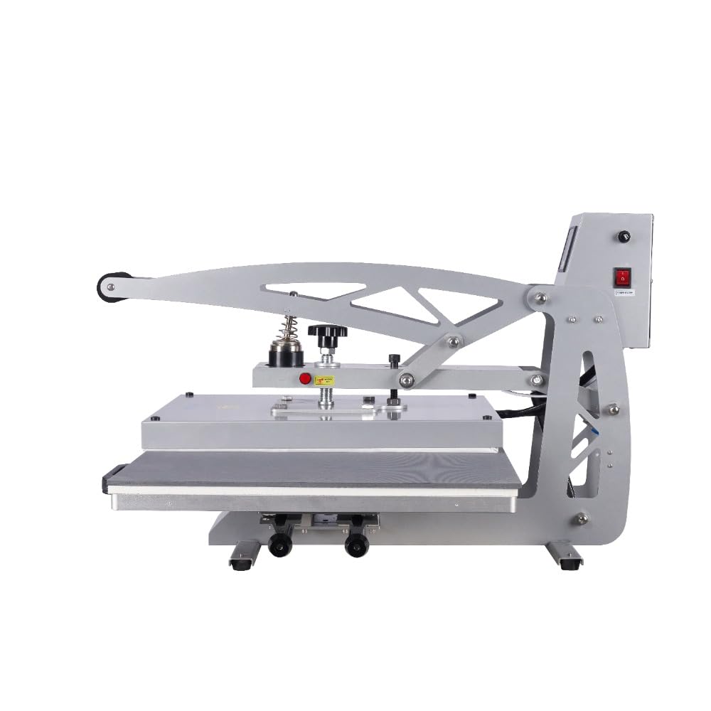 24"x32" Manual Heat Press Machine, 4500W Digital Sublimation Transfer Printer for T-Shirts, Large Format Heat Press with Infrared Positioning, 220V High Pressure (No Plug) (16x24 Auto Open Dual)