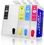 Sublimation Empty Ink Cartridges - 50ml Black, 20ml Color - Compatible with WF-3620/WF-3640/WF-7610/WF-7620/WF-7710/WF-7720/WF-7210 (NA) -Smooth Ink Supply, Easy to Instal.