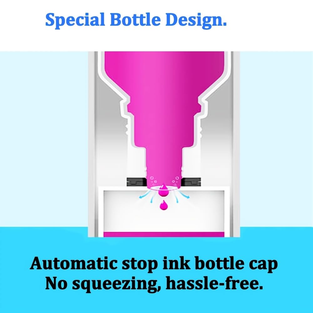 Sublimation Replacement Refill Ink Bottles Compatible for T502 T512 T522 T542 T552 T49M Heat Transfer Sublimate Ink - 4 Pack (100ml)