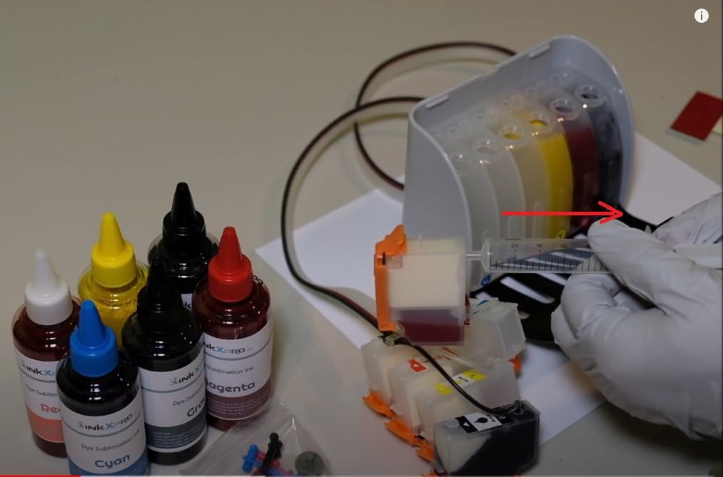 INKXPRO EcoPRO 312XL Empty Ink System CISS Refillable Cartridge Kit for Chipless Firmware Installed EPSON XP-15000 Printer (Without Damper).