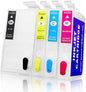 Sublimation Ink Refill Bottles for WF-7720 WF-7710 WF-7620 WF-7610 WF-7210 WF-7110 WF-3620 WF-3640 Sublimation Ink Cartridges 4 Pack (Black, Yellow, Cyan, Magenta).