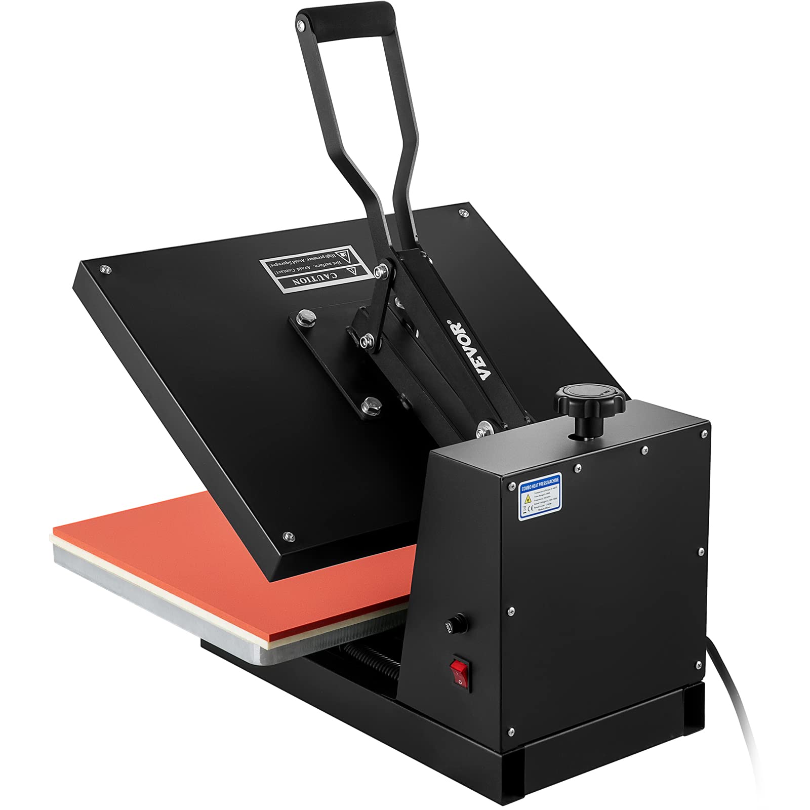 VEVOR Heat Press 16x24, 1700W Power Heat Press Machine, Fast Heating, High Pressure Heat Press Machine for T-Shirt, Digital Industrial Sublimation Printer for Heat Transfer Vinyl, Easy to Use, Black.