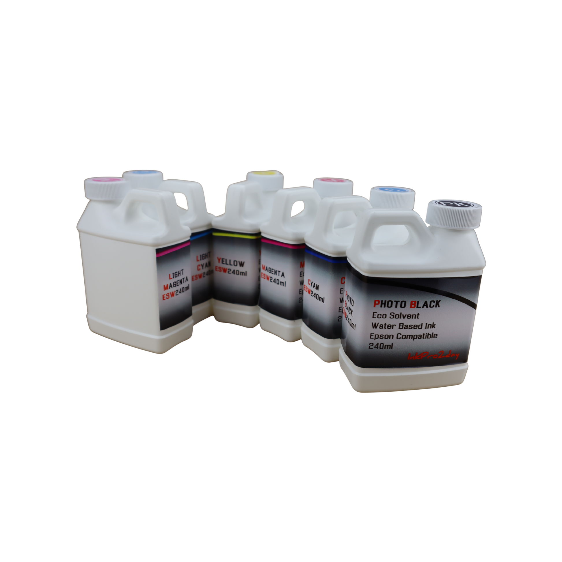 6- 240ml bottles Eco Solvent Water Based Ink for Epson Epson Stylus Photo 1400 printer