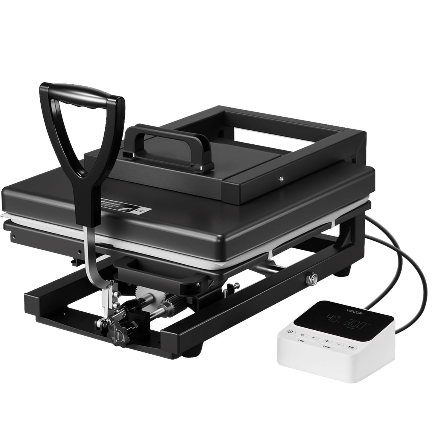 VEVOR 2 in 1 Heat Press Machine for T Shirts and Hats, 15x15 Inch Professional Swing Away Digital Tshirt Press Machine for Sublimation, Vinyl, Heat Transfer Projects.