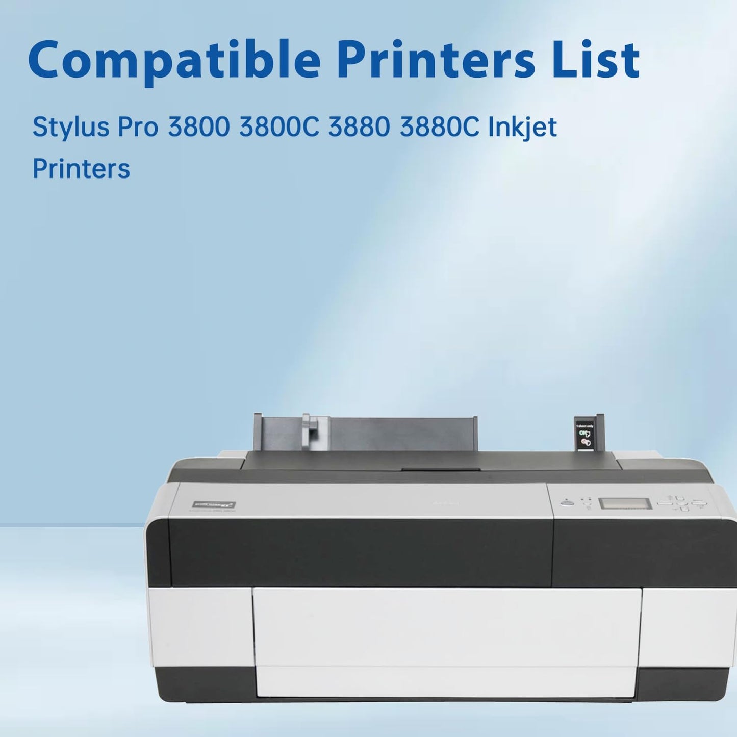 T580 Ink Cartridge with New Chip Remanufactured for T5801 T5802 T5803 T5804 T5805 T5806 T5807 T5808 T5809 Ink for Stylus Pro 3800 3880 3800C Inkjet Printers, 9-Pack T580 UltraChrome Ink Cartridge