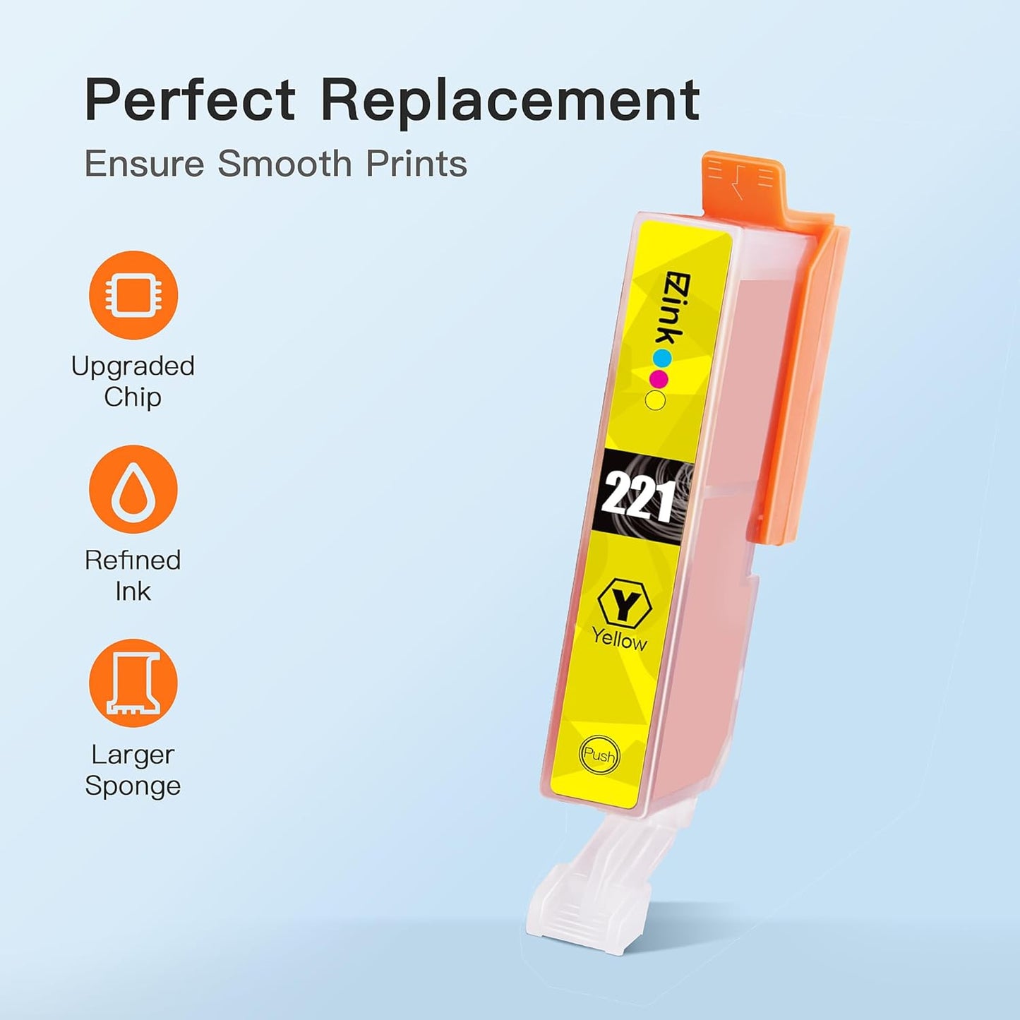 E-Z Ink Compatible Ink Cartridge Replacement for Canon PGI220 PGI-220 CLI221 CLI-221 to use with MX870 MX860 MP620 MP560 MP980 (4 Large Black, 4 Cyan, 4 Magenta, 4 Yellow, 4 Small Black) 20 Pack.
