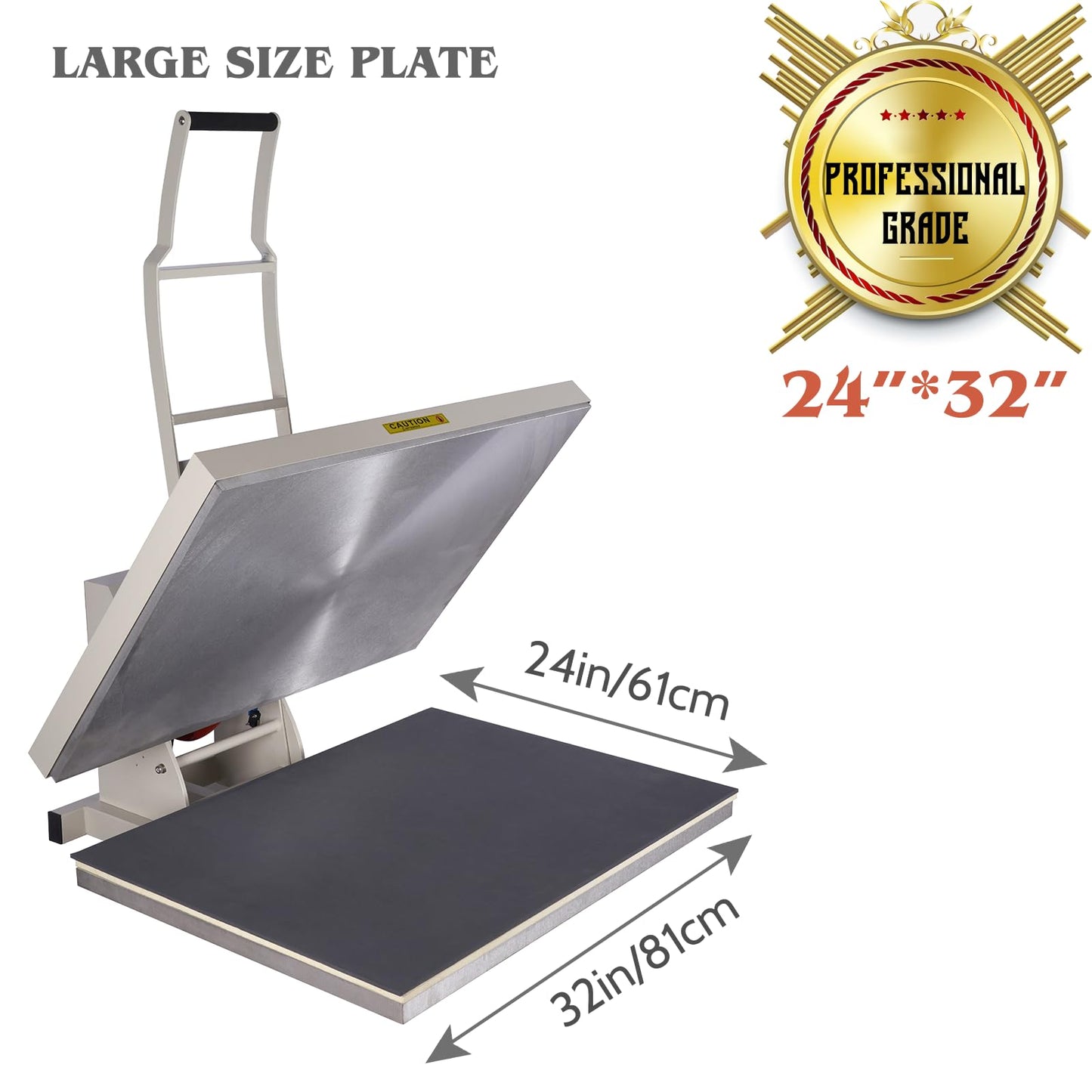 32x40 Inch Heat Press, 220V 8000W High Pressure Clamshell Heat Press Machine for Business, Large Professional Digital Control Heat Transfer Machine for Sublimation, Sliding Base Design
