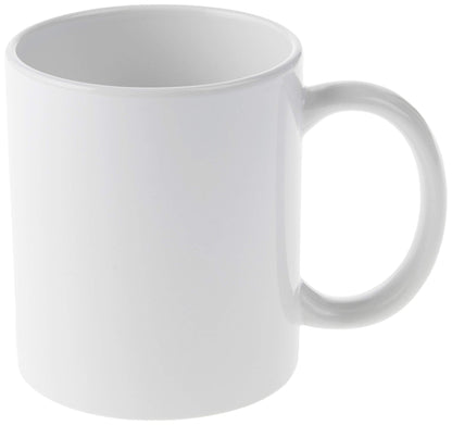Cricut Beveled Blank, Ceramic-Coated, Dishwasher & Microwave Safe Mug to Decorate, Mug Press & Infusible Ink Compatible,12 Oz Sublimation, Ideal for Crafts and Printing, 6 Count, White.