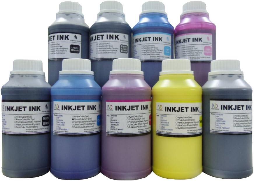 ND R@ 9x250ml Bulk Compatible Pigment Ink for Stylus Pro 3800, 4800, 7800, 9800 (Includes Matte Black).