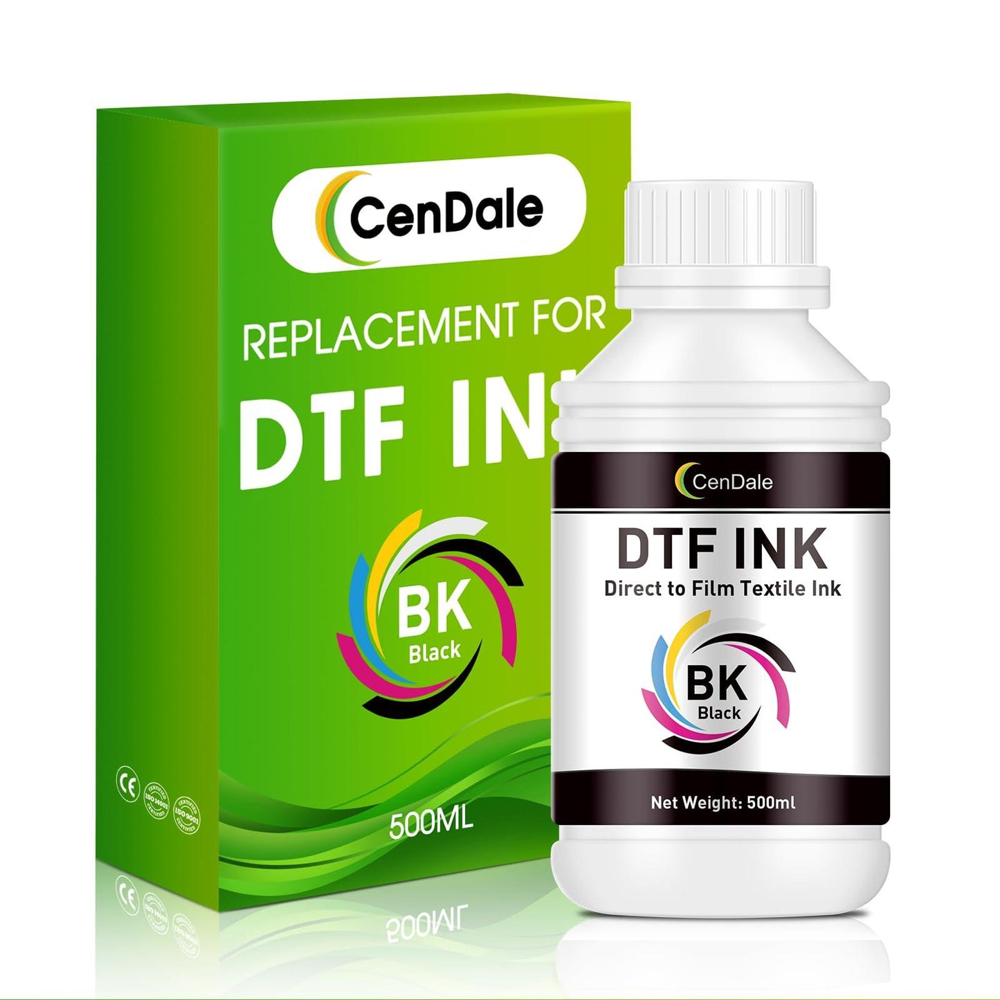 CenDale Premium DTF Printhead Cleaning Solution - Universal Printhead Cleaner Kit for Any DTF & DTG Printers, Print Head Cleaning Kit for Epson ET8550 L1800 XP15000 R1390 XP600 Ink Printer (100ML).