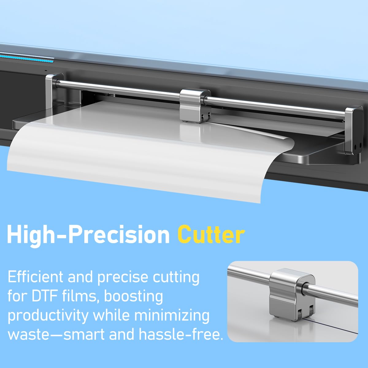 DSV A3 XP600 DTF Printer with Shaker & Air Purifier, 2X Faster Than L1800, 4.5" LED Touch Screen, White Ink Circulation & Auto-Cleaning, 24/7 Auto-Maintenance, 2-Year Free Ink for T-Shirt Printing.