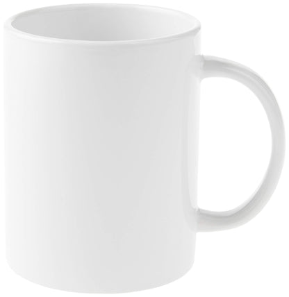 Cricut Beveled Blank, Ceramic-Coated, Dishwasher & Microwave Safe Mug to Decorate, Mug Press & Infusible Ink Compatible,12 Oz Sublimation, Ideal for Crafts and Printing, 6 Count, White.