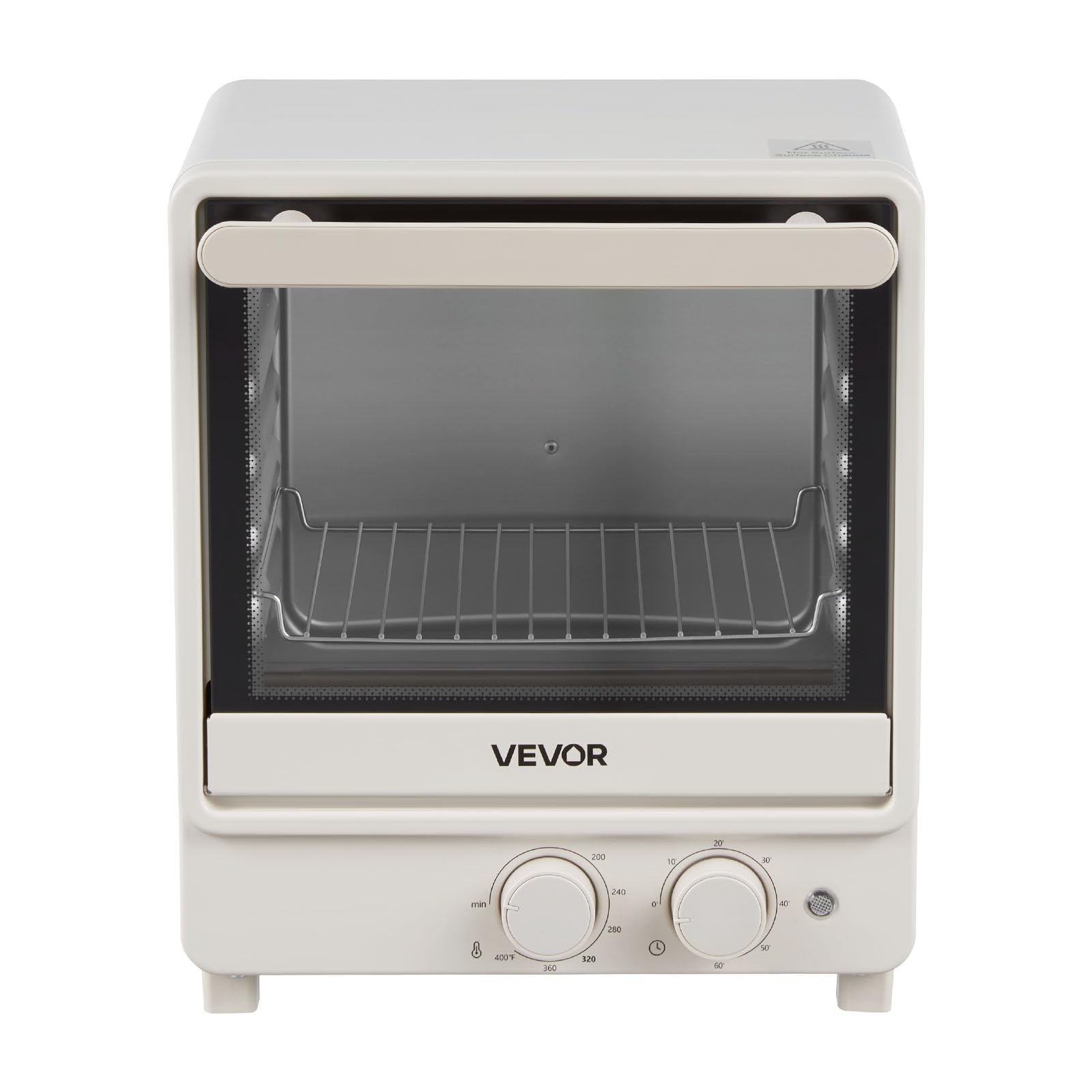 VEVOR Sublimation Oven Machine, 26 Qt, Fits 40oz Tumblers, with 1 Heat Air Gun, 50 Shrink Films, 1 Tape and 2 Heat Gloves, 360° Turbo Convection for Sublimation Blank Tumblers, Mugs, Bowls, Off-White.