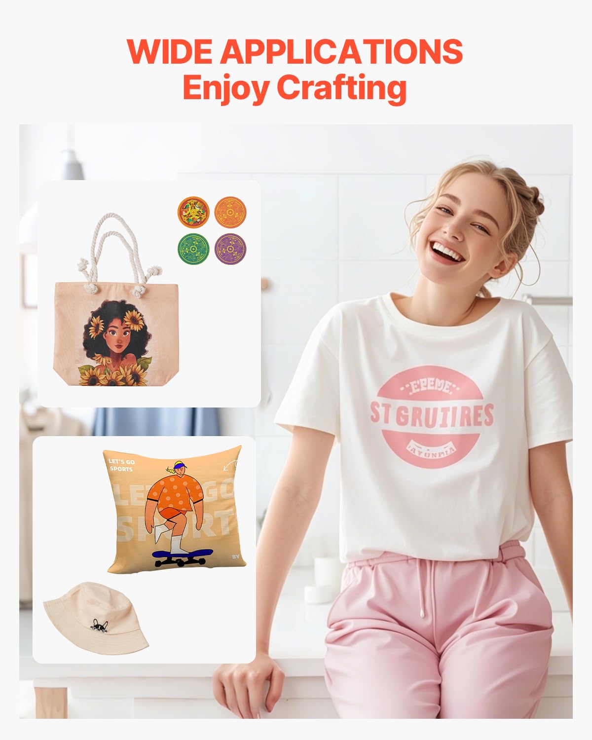 VEVOR 2 in 1 Heat Press Machine for T Shirts and Hats, 15x15 Inch Professional Swing Away Digital Tshirt Press Machine for Sublimation, Vinyl, Heat Transfer Projects.