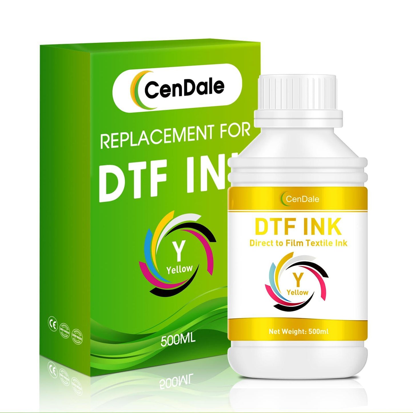 CenDale Premium DTF Printhead Cleaning Solution - Universal Printhead Cleaner Kit for Any DTF & DTG Printers, Print Head Cleaning Kit for Epson ET8550 L1800 XP15000 R1390 XP600 Ink Printer (100ML).