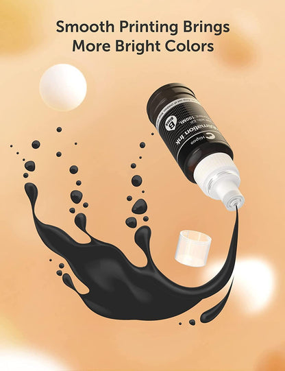 Hiipoo Sublimation Ink Refilled Bottles Compatible for ET2400 ET-2800 ET2720 ET2760 ET2750 ET4800 ET-2803 ET-2850 Inkjet Printers Heat Press Transfer on Mugs T-Shirts.