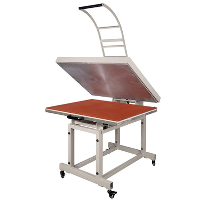 32x40 Inch Heat Press, 220V 8000W High Pressure Clamshell Heat Press Machine for Business, Large Professional Digital Control Heat Transfer Machine for Sublimation, Sliding Base Design.